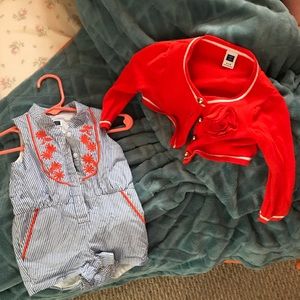 Janie and Jack Romper and Sweater Set!